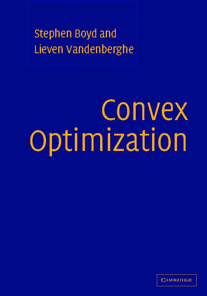 Convex Optimization book cover
