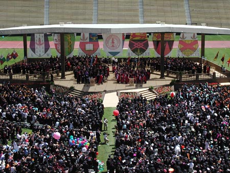 photo of Stanford commencement ceremony