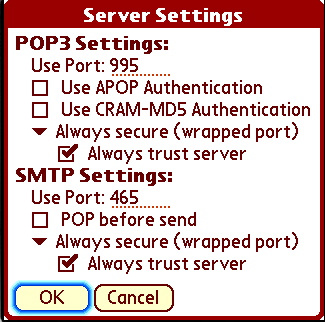 more server settings