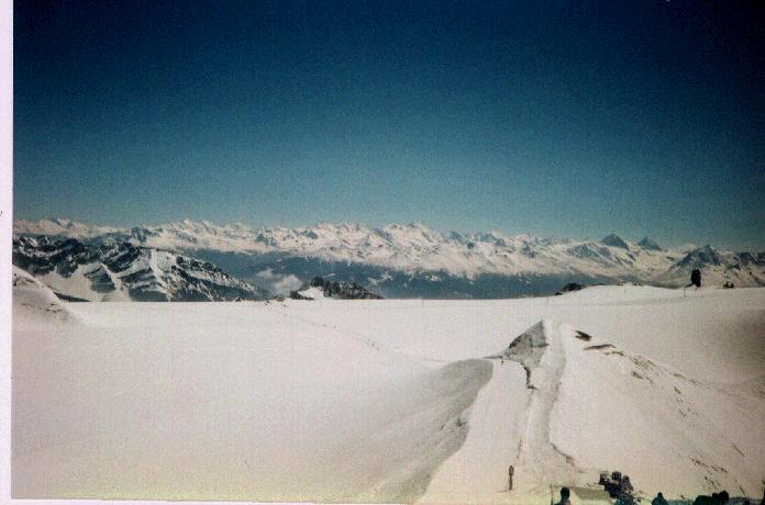 View from the glacier