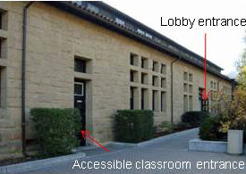 Classroom 127 accessible entrance