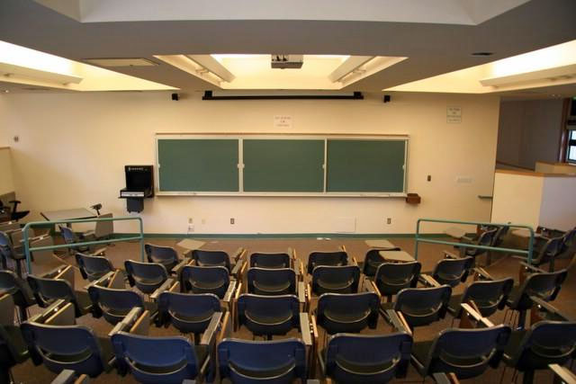 Interior view of classroom