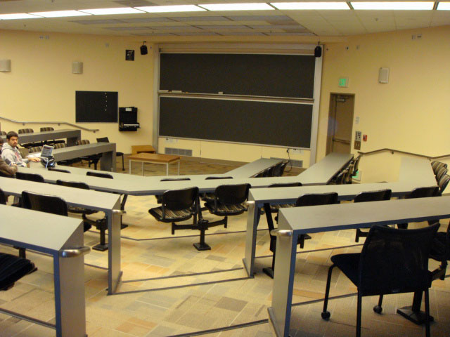 Interior view of classroom