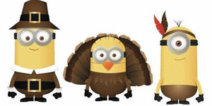 3 Minions Thanksgiving