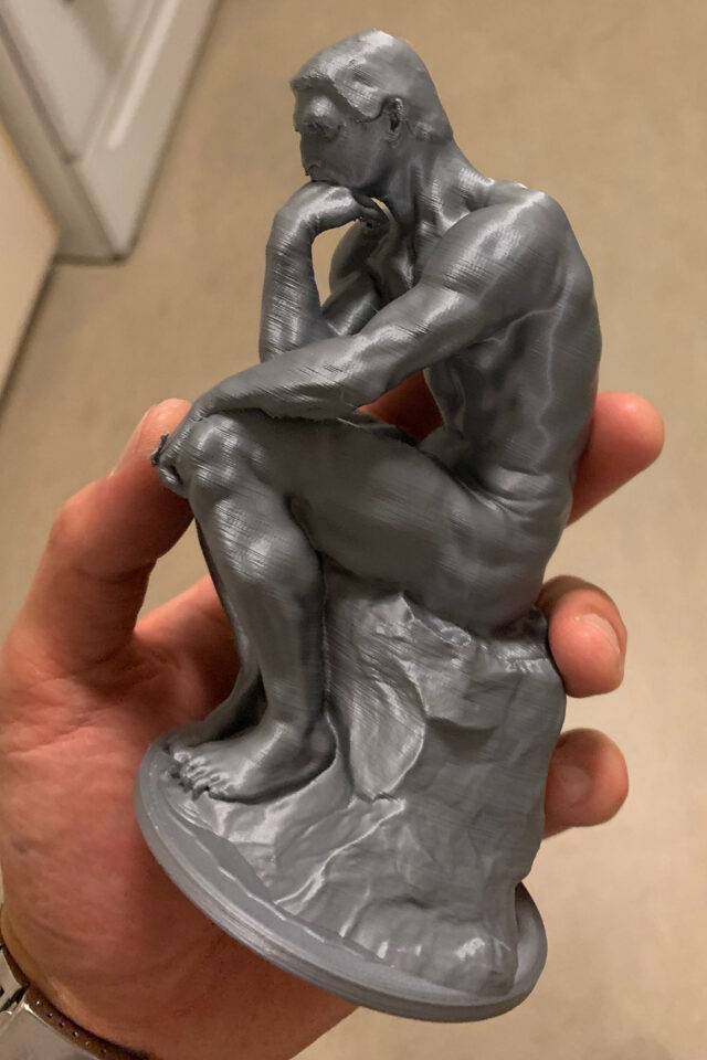 3D printed Rodin Thinker