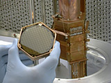 Closeup of CDMS detector