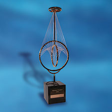 Photo of the Marconi Prize Trophy