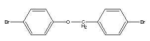 C13H10Br2O molecule