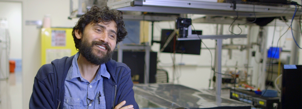 Manu Prakash in his lab