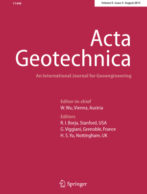 Cover: Acta Geotechnica
