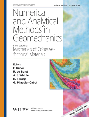 Cover: International Journal for Numerical and Analytical Methods in Geomechanics