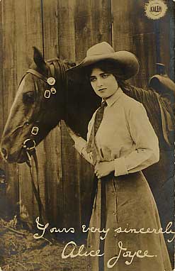 Alice Joyce and horse