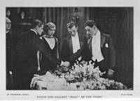 Still from Beau Geste photoplay novel, Alice Joyce watches as Ronald Colman and Ralph Forbes shake hands