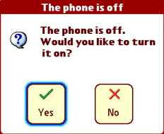 Turn phone on?