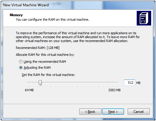 Set Virtual Machine Memory