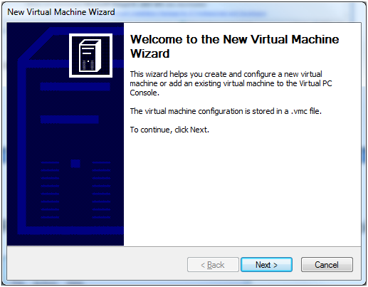 WelcomeToTheNewVirtualMachineWizard