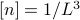 [n] = 1 / L^3