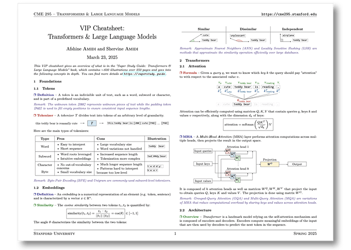 CME 295 Cheatsheet