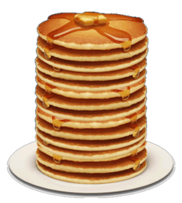 An image of a stack of pancakes