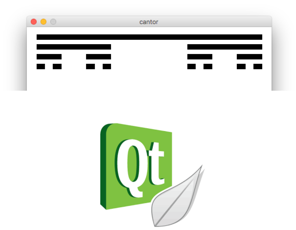 The Cantor fractal and the Qt Logo