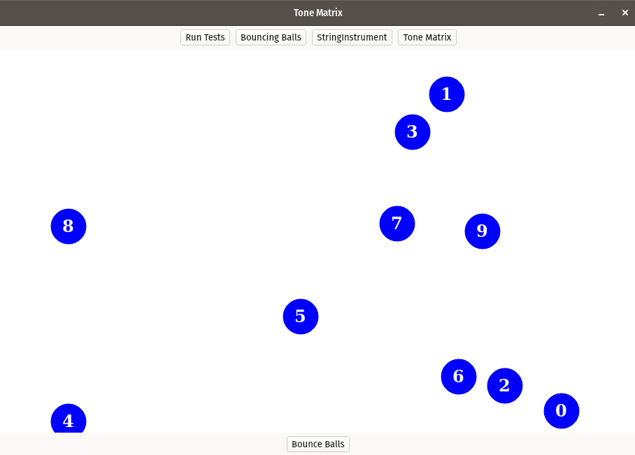 screenshot of balls in motion