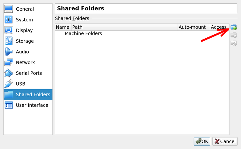 Add a shared folder