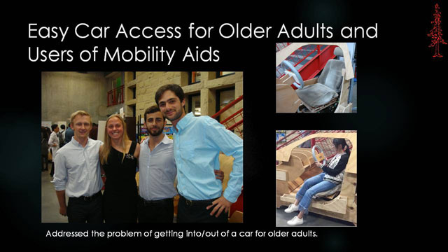 Easy Car Access for Older Adults and Users of Mobility Aids - Addressed the problem of getting into/out of a car for older adults