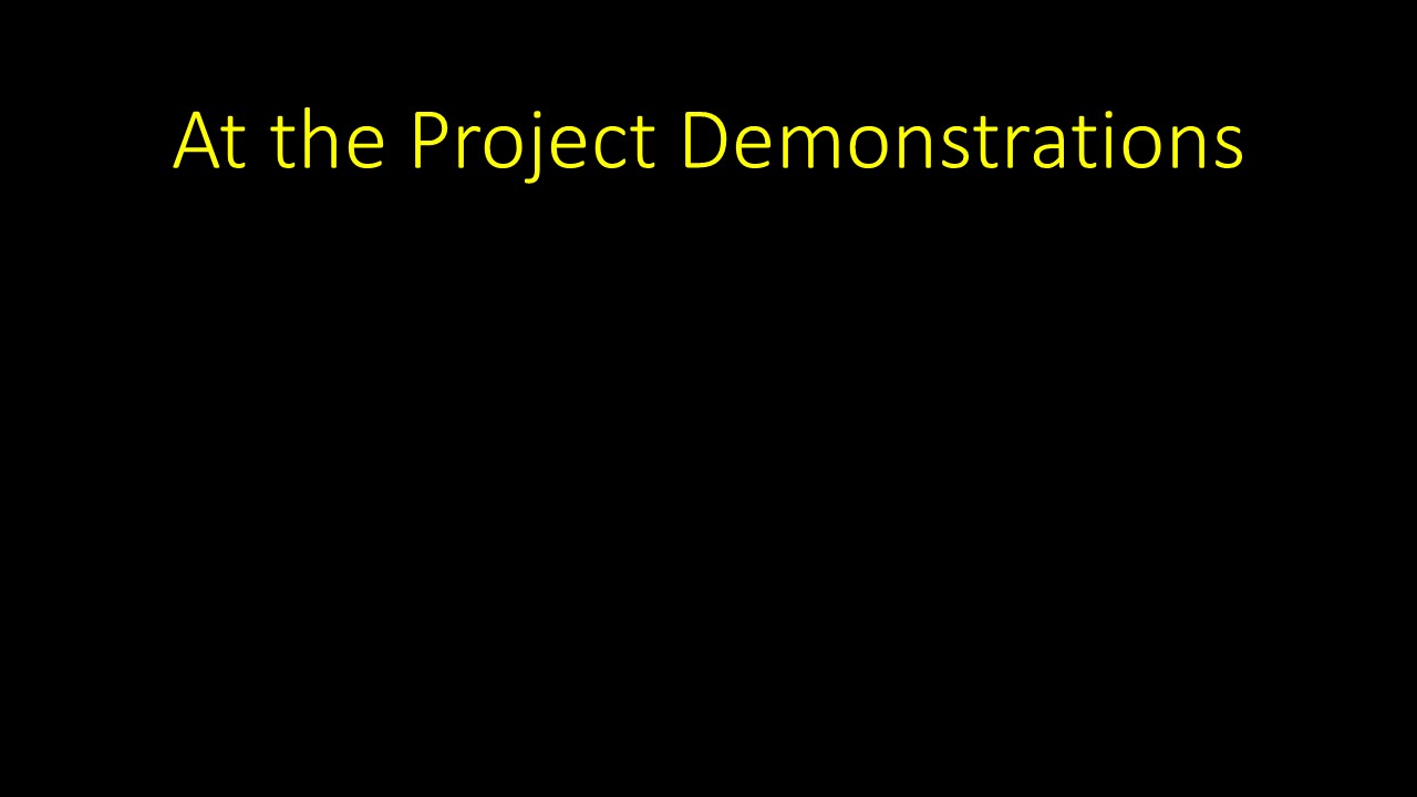 At the Project Demonstrations