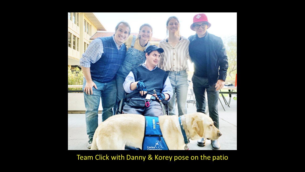 Team Click with Danny & Korey pose on the patio