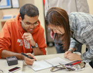 photo of students at VA Brain Injury Assistive Technology Center