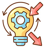 Light bulb reflection clip art