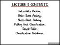 Lecture 3 Contents