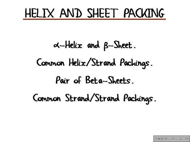 Helix-Sheet-Packing