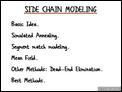 Side Chain Modeling