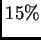 $ 15\%$