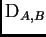 $ {\rm
D}_{A,B}$