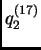 $ q^{(17)}_2$