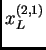 $ x^{(2,1)}_L$