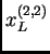 $ x^{(2,2)}_L$
