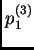 $ p_1^{(3)}$