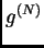 $ g^{(N)}$
