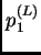 $ p_1^{(L)}$