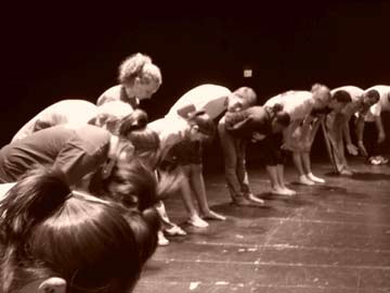 bowing at the end of practice