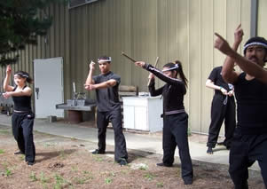 Practicing before the performance