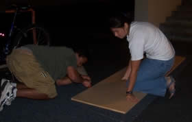 Cutting out the carpet