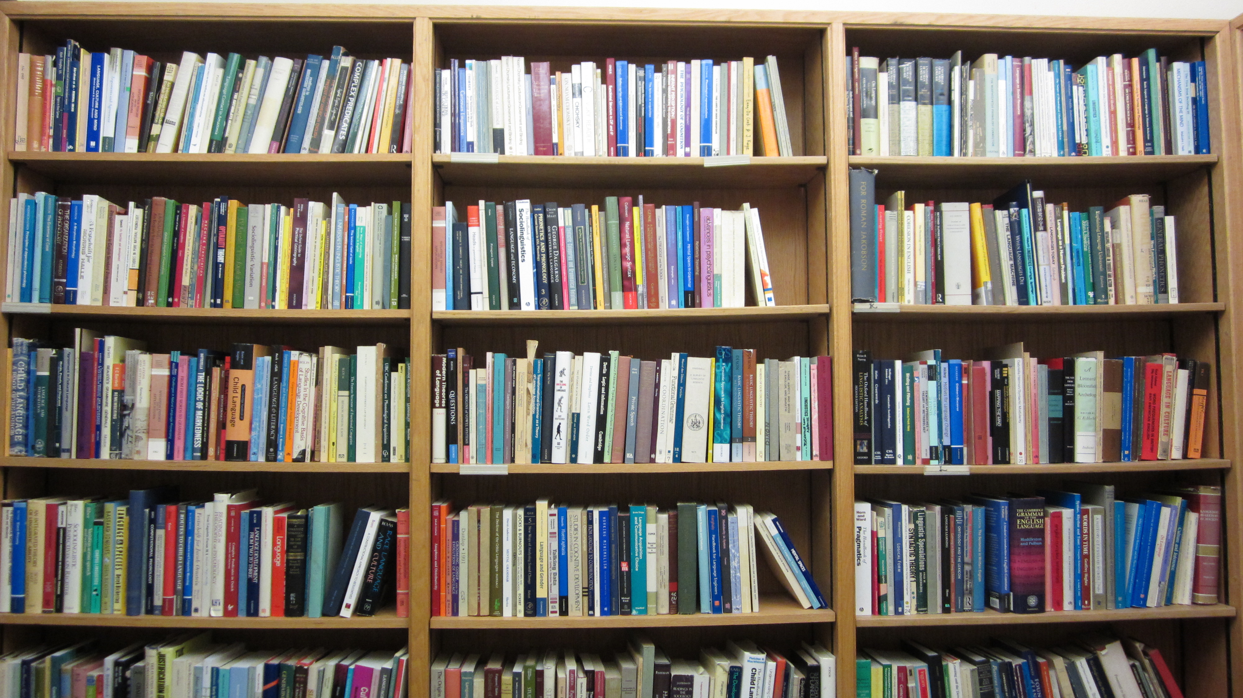 Linguistics bookshelf