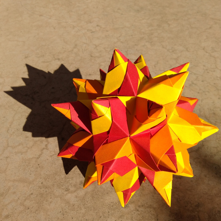Origami stellated rhombicuboctahedron